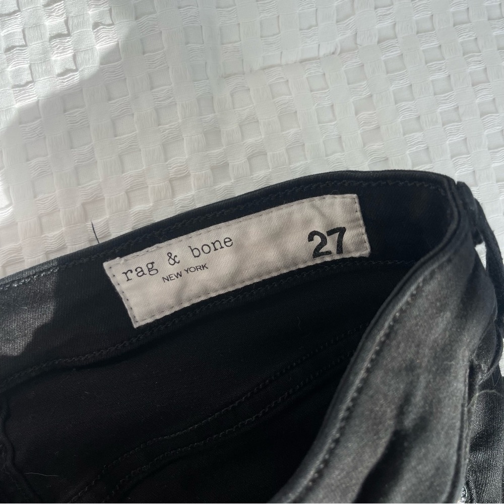 rag & bone Nina High-Rise Skinny Jeans Black - Picture 5 of 6